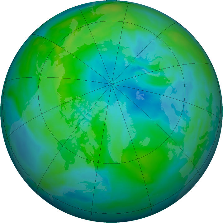 Arctic ozone map for 28 September 2010